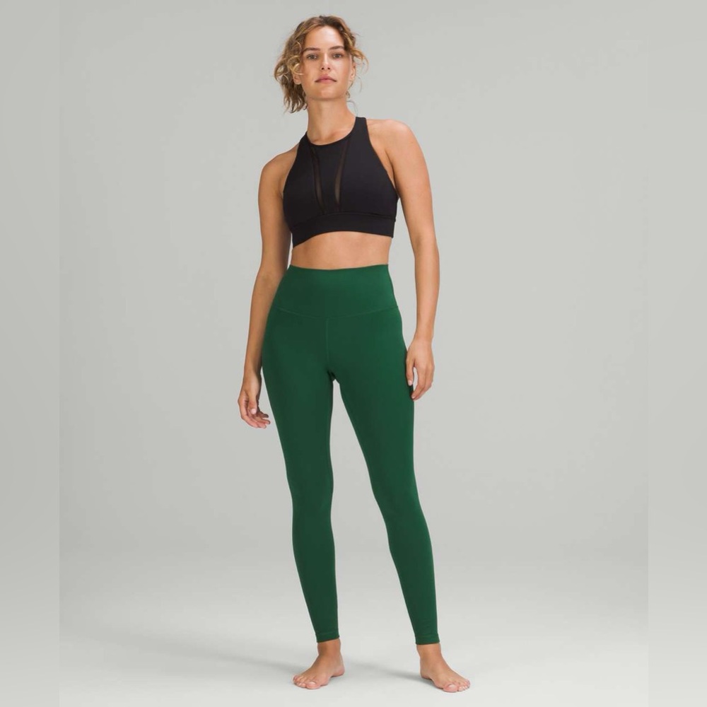 Lululemon Align High Rise Pants Leggings w Pockets Everglade Green 12